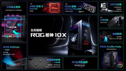 ROG枪神10X：一台拥有全息光显风扇的游戏台式机